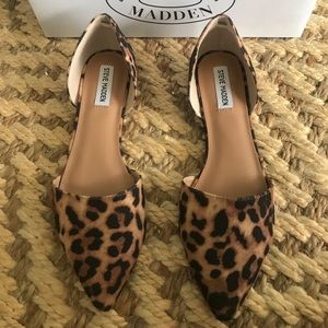 NWB Steve Madden Leopard Flats SZ 10